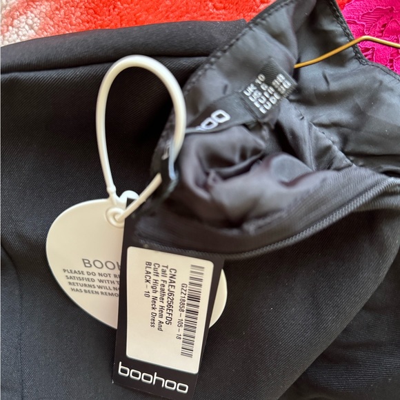 Black fur midi dress - Picture 3 of 4